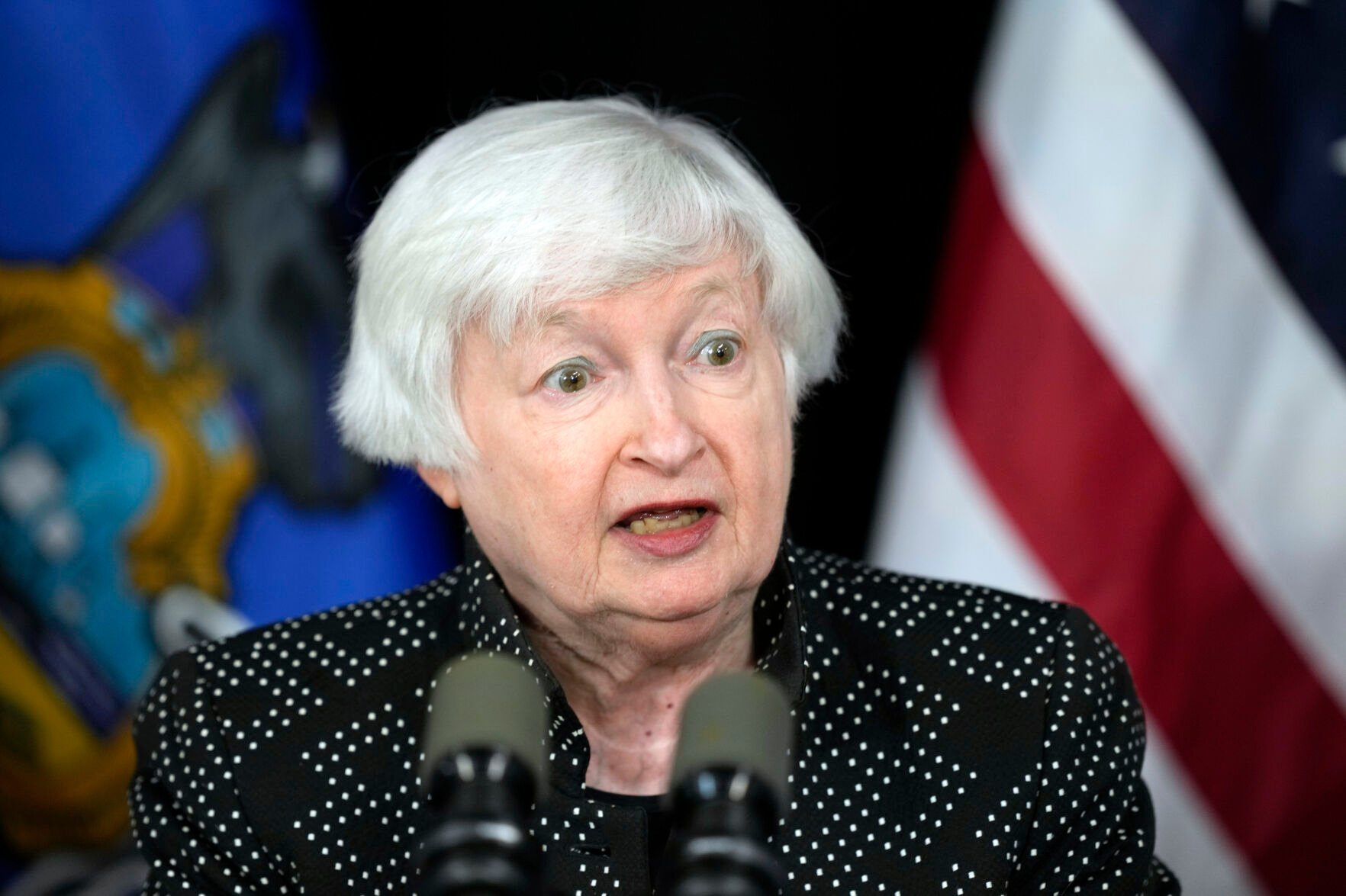 FILE - Treasury Secretary Janet Yellen speaks during a news conference in Philadelphia, July 30, 2024. (AP Photo/Matt Rourke, File)    PHOTO CREDIT: Associated Press