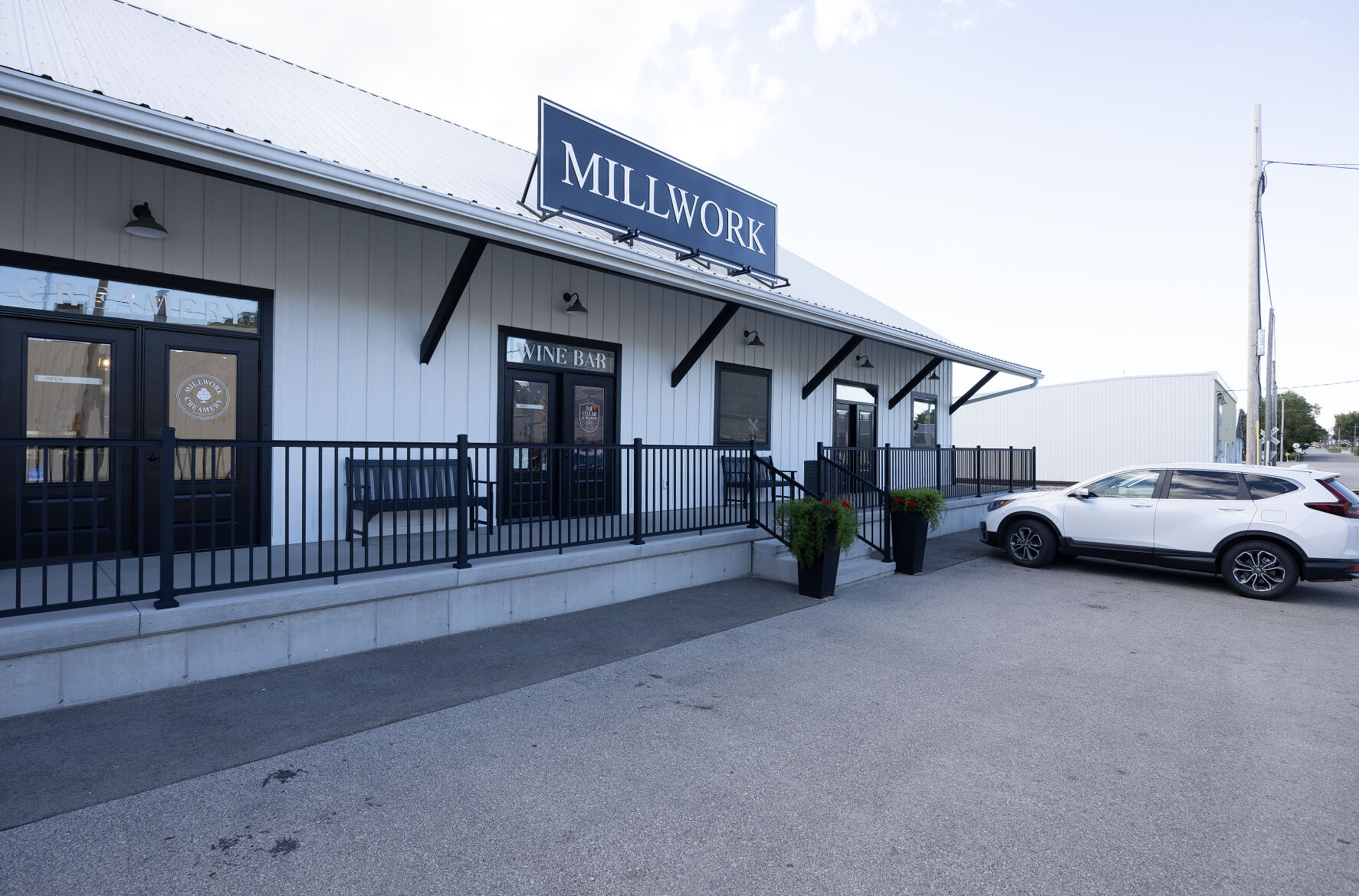 The exterior of The Cellar at Millwork in Dyersville, Iowa.    PHOTO CREDIT: Gassman