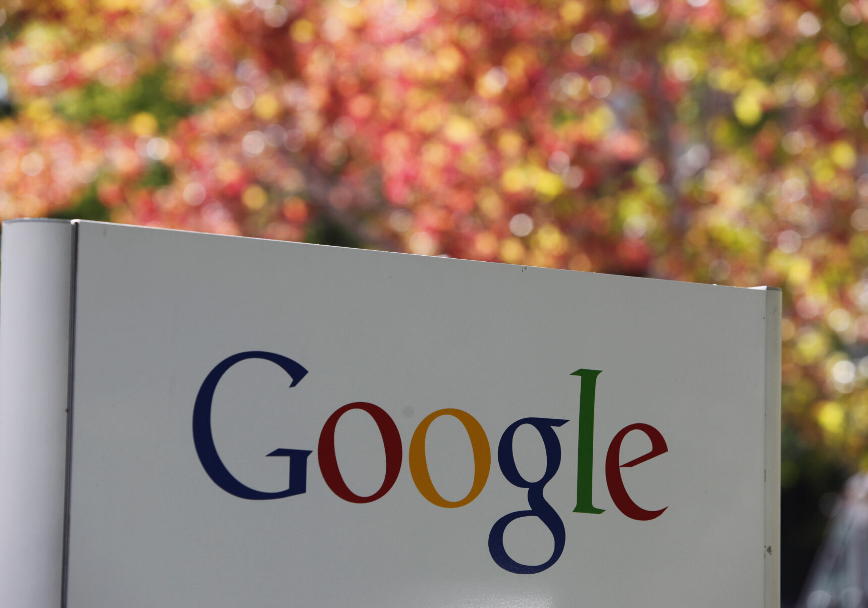 <p>FILE - A sign at Google headquarters in Mountain View, Calif. is shown on Oct. 8, 2010. (AP Photo/Paul Sakuma, File)</p>   PHOTO CREDIT: Paul Sakuma - staff, ASSOCIATED PRESS