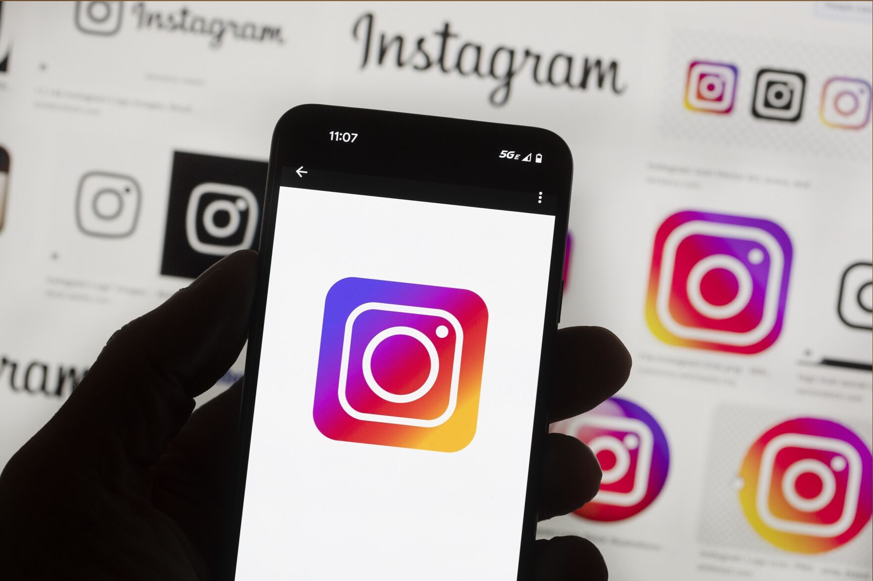 <p>File - The Instagram logo is seen on a cell phone in Boston, Oct. 14, 2022. (AP Photo/Michael Dwyer, File)</p>   PHOTO CREDIT: Michael Dwyer