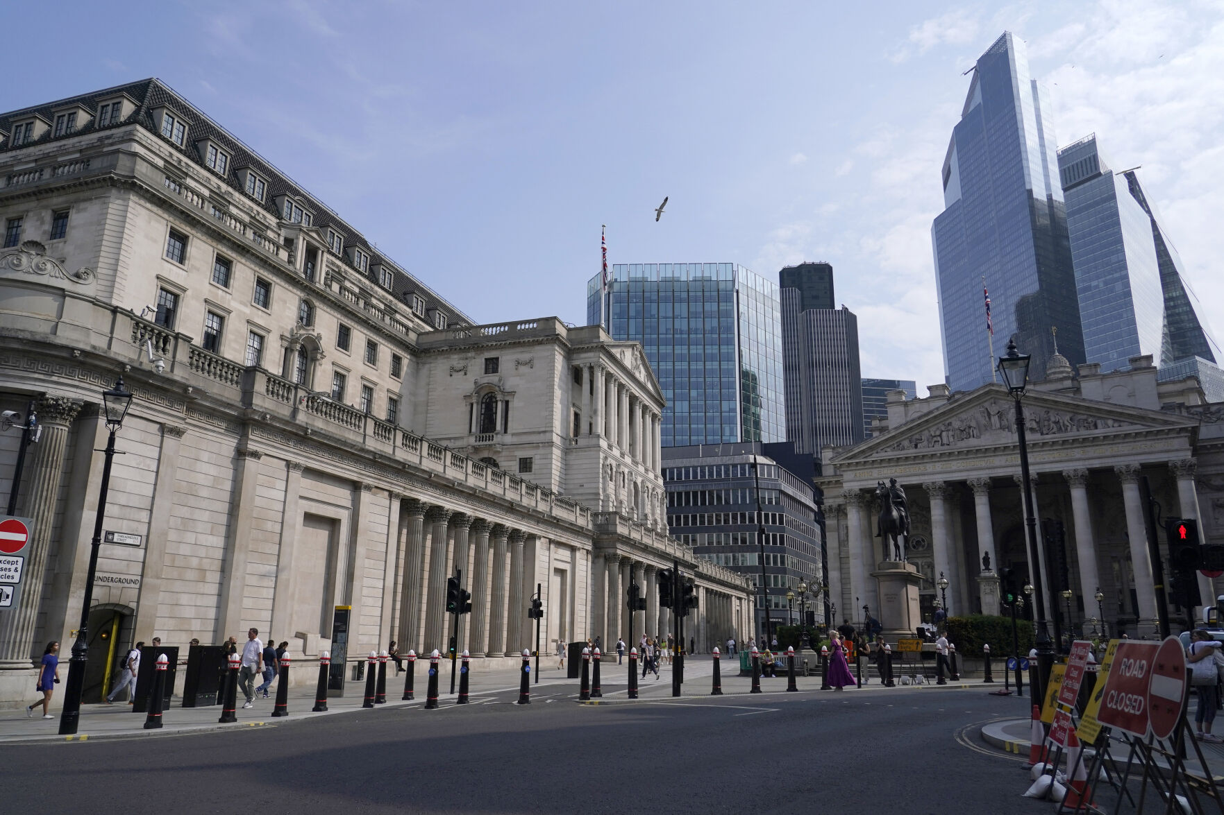 <p>FILE - The Bank of England is pictured in London, on Aug. 1, 2024. (AP Photo/Alberto Pezzali, File)</p>   PHOTO CREDIT: Alberto Pezzali 