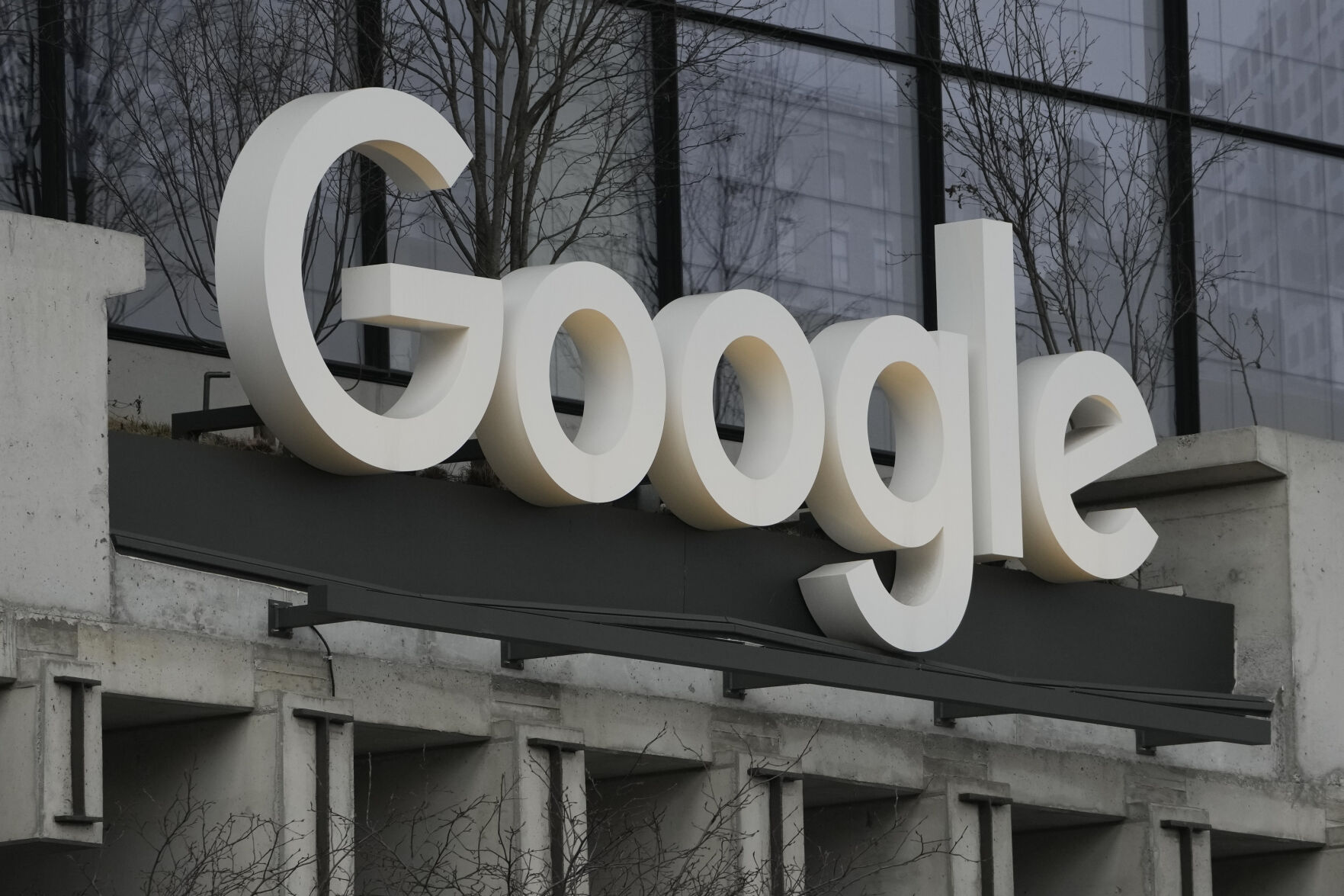 FILE - The Google building is seen in New York, Feb. 26, 2024. (AP Photo/Seth Wenig, File)    PHOTO CREDIT: Associated Press