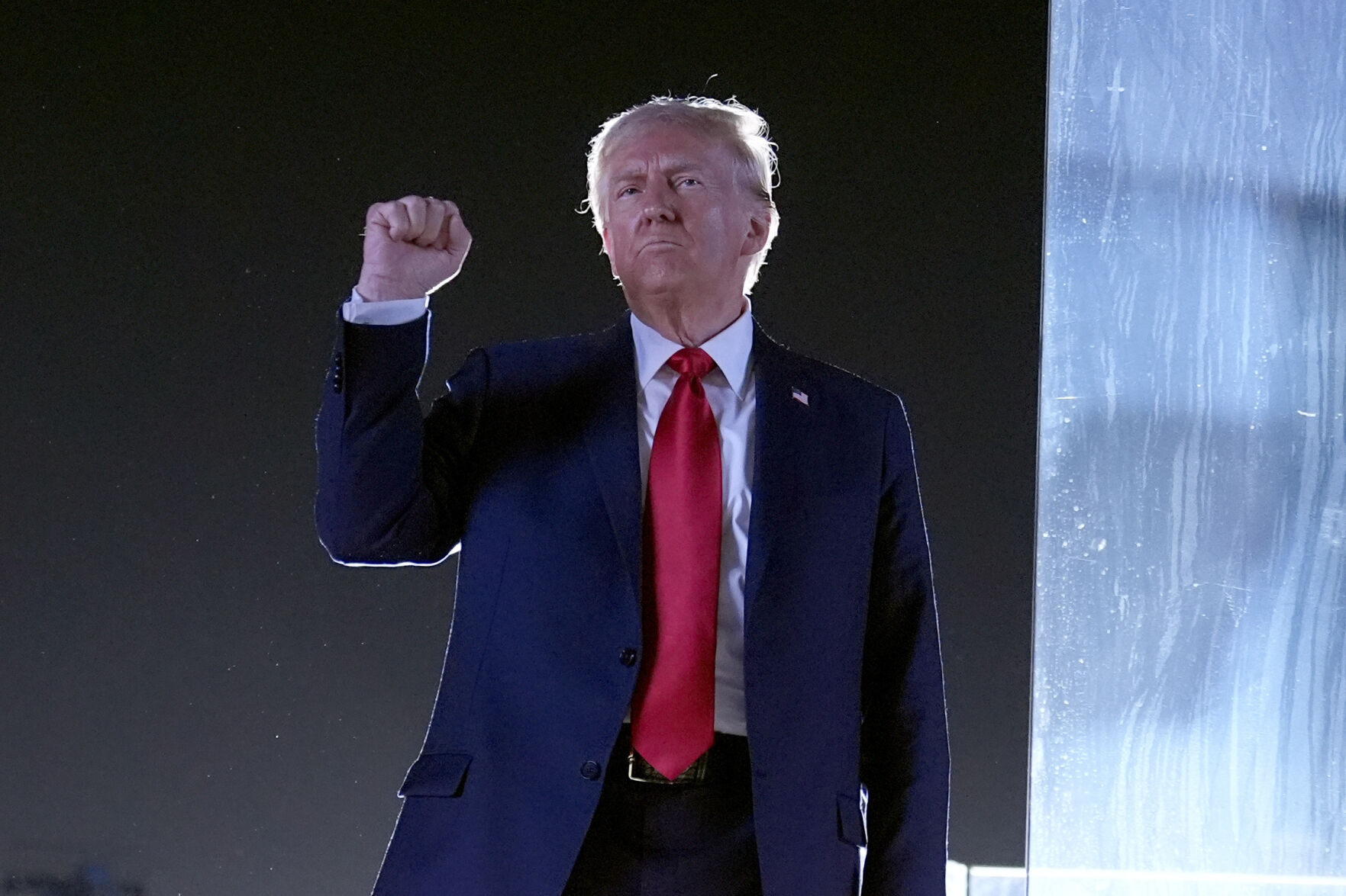 <p>FILE - Republican presidential nominee former President Donald Trump gestures as he concludes speaking at a campaign event at the Butler Farm Show, Saturday, Oct. 5, 2024, in Butler, Pa. (AP Photo/Alex Brandon, File)</p>   PHOTO CREDIT: Alex Brandon