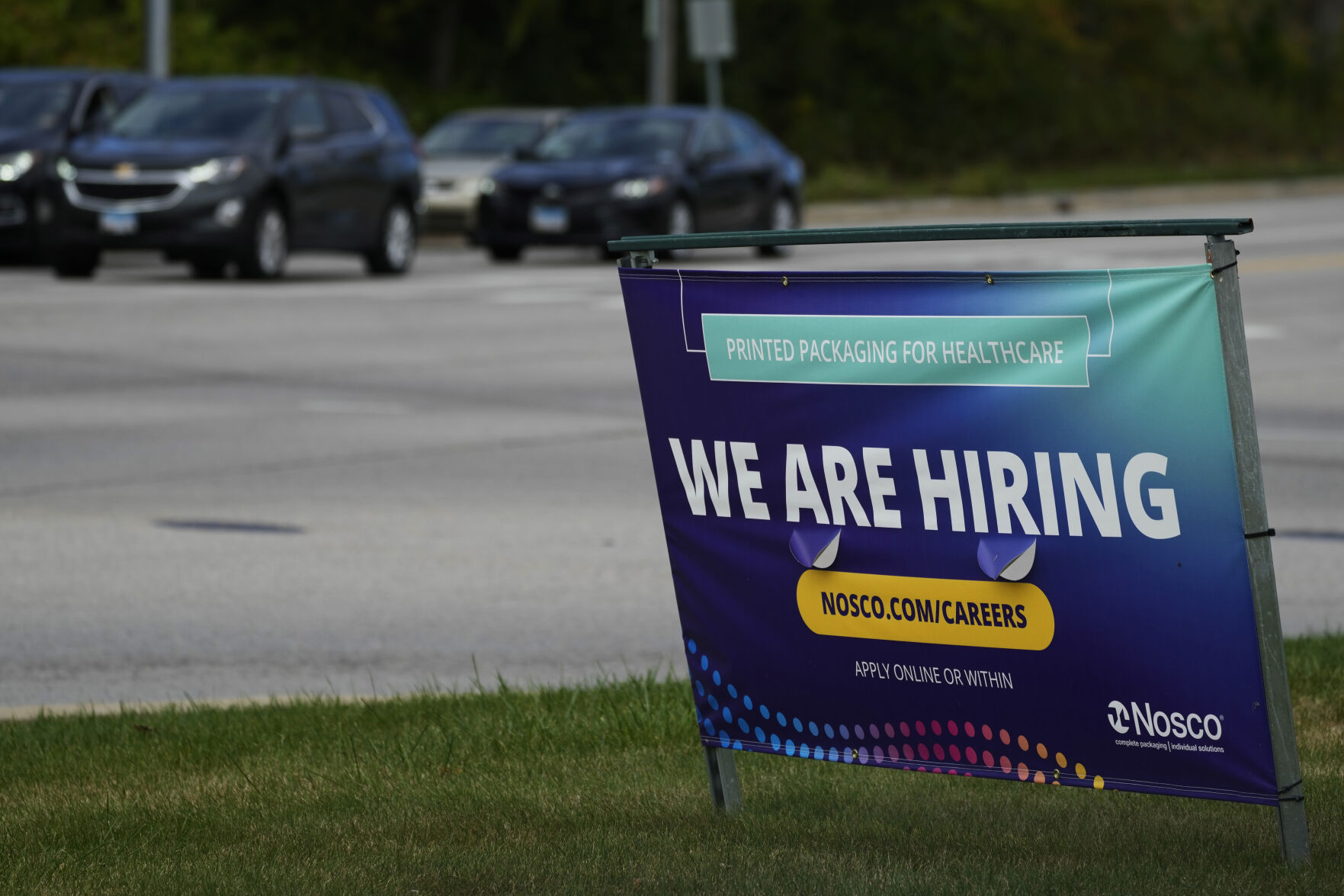 <p>FILE - A hiring sign is seen in Waukegan, Ill., on Sept. 28, 2024. (AP Photo/Nam Y. Huh, File)</p>   PHOTO CREDIT: Nam Y. Huh 