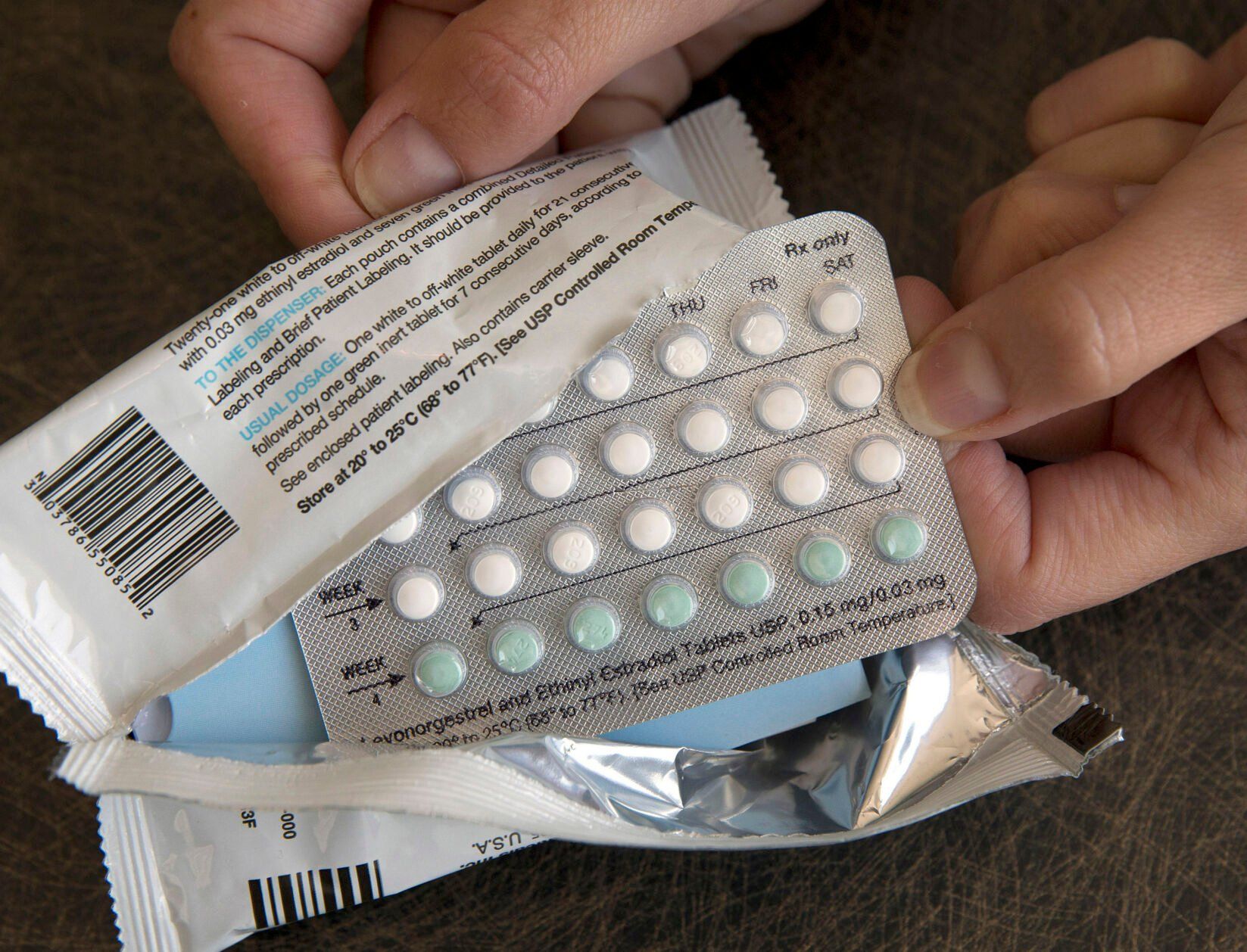 <p>FILE - A one-month dosage of hormonal birth control pills is displayed in Sacramento, Calif., Aug. 26, 2016. (AP Photo/Rich Pedroncelli, File)</p>   PHOTO CREDIT: Rich Pedroncelli 