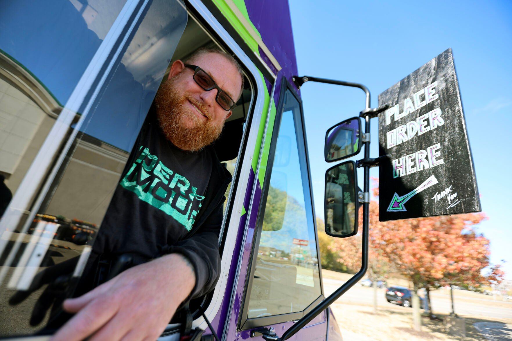 Dave Oliver is the manager operator for the Hangry’er Hobo food truck.    PHOTO CREDIT: Dave Kettering