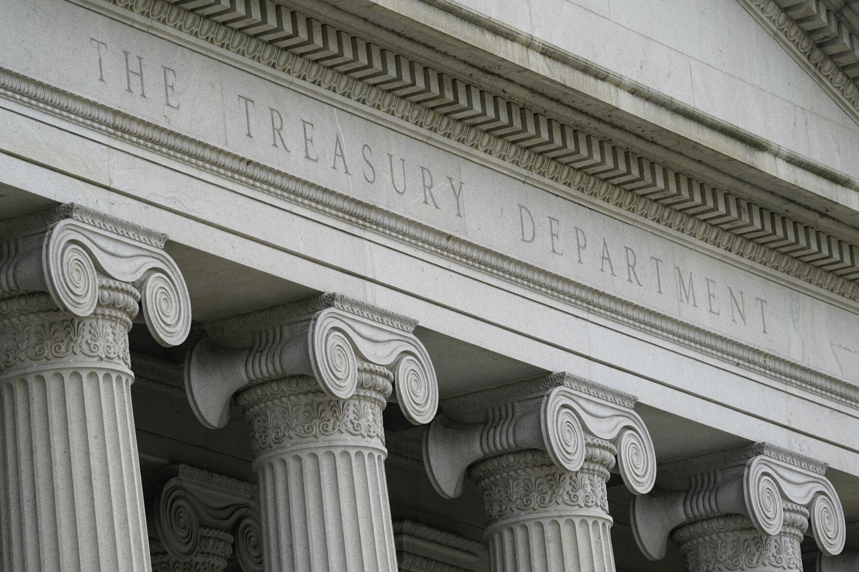 <p>FILE - The Treasury Building is viewed in Washington, May 4, 2021. (AP Photo/Patrick Semansky, File)</p>   PHOTO CREDIT: Patrick Semansky 