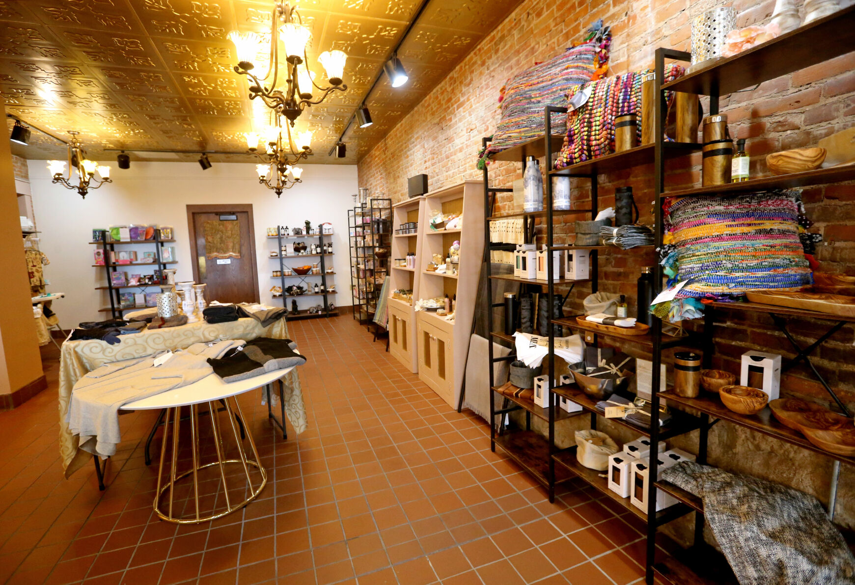 Merchandise is displayed at Sorpresa Gelato, Chocolate and Gifts in Dubuque.    PHOTO CREDIT: File photo