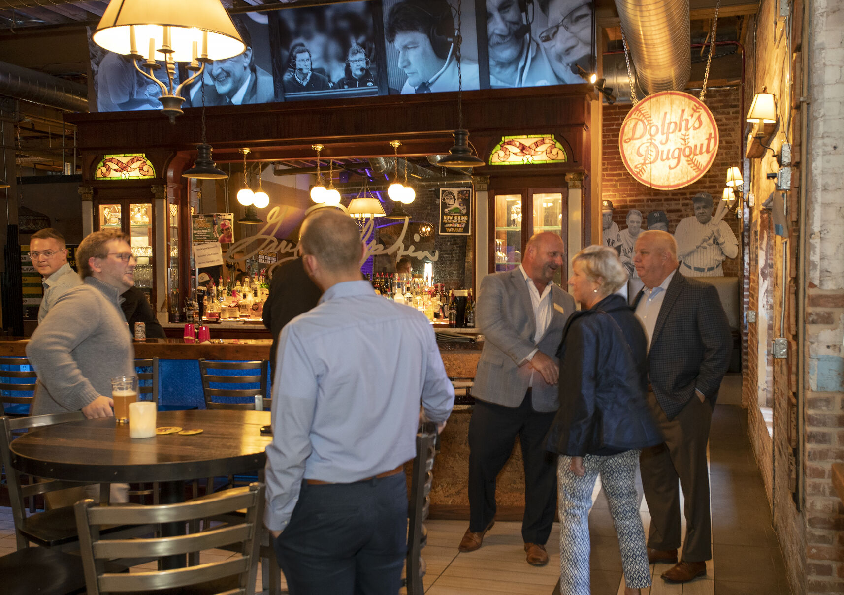 Attendees mingle during the Dubuque Area Chamber of Commerce’s Business After Hours at Gary Dolphin’s Iron Bar.    PHOTO CREDIT: File photo