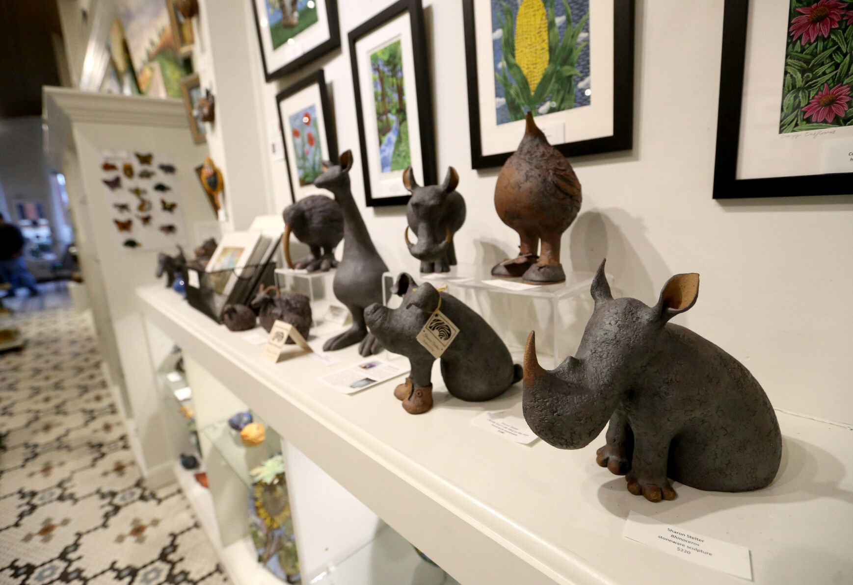 Some pieces of art on sale at Outside the Lines Art Gallery.    PHOTO CREDIT: File photo