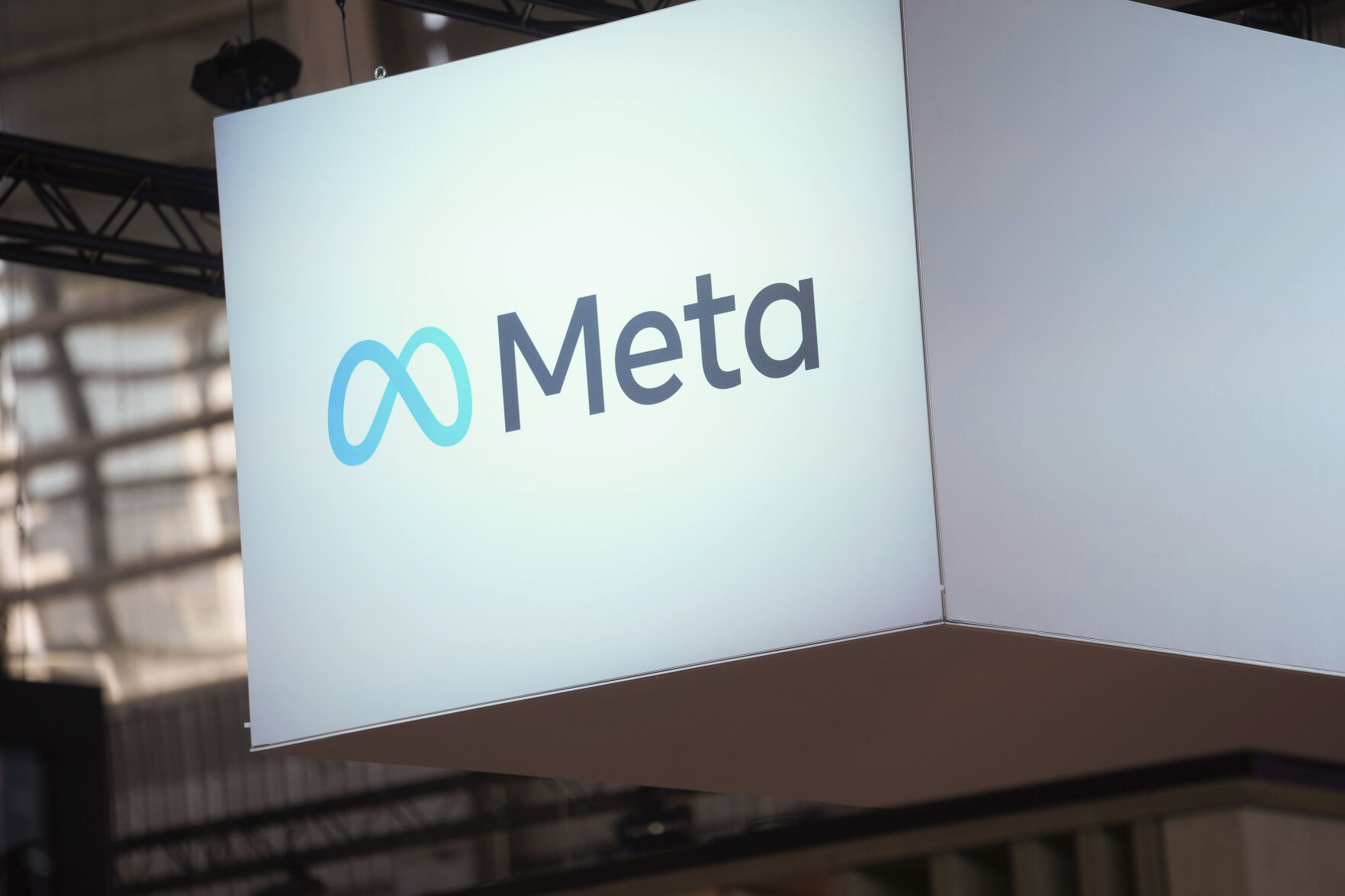 <p>FILE - The Meta logo is seen at the Vivatech show in Paris, France, June 14, 2023. (AP Photo/Thibault Camus, File)</p>   PHOTO CREDIT: Thibault Camus 