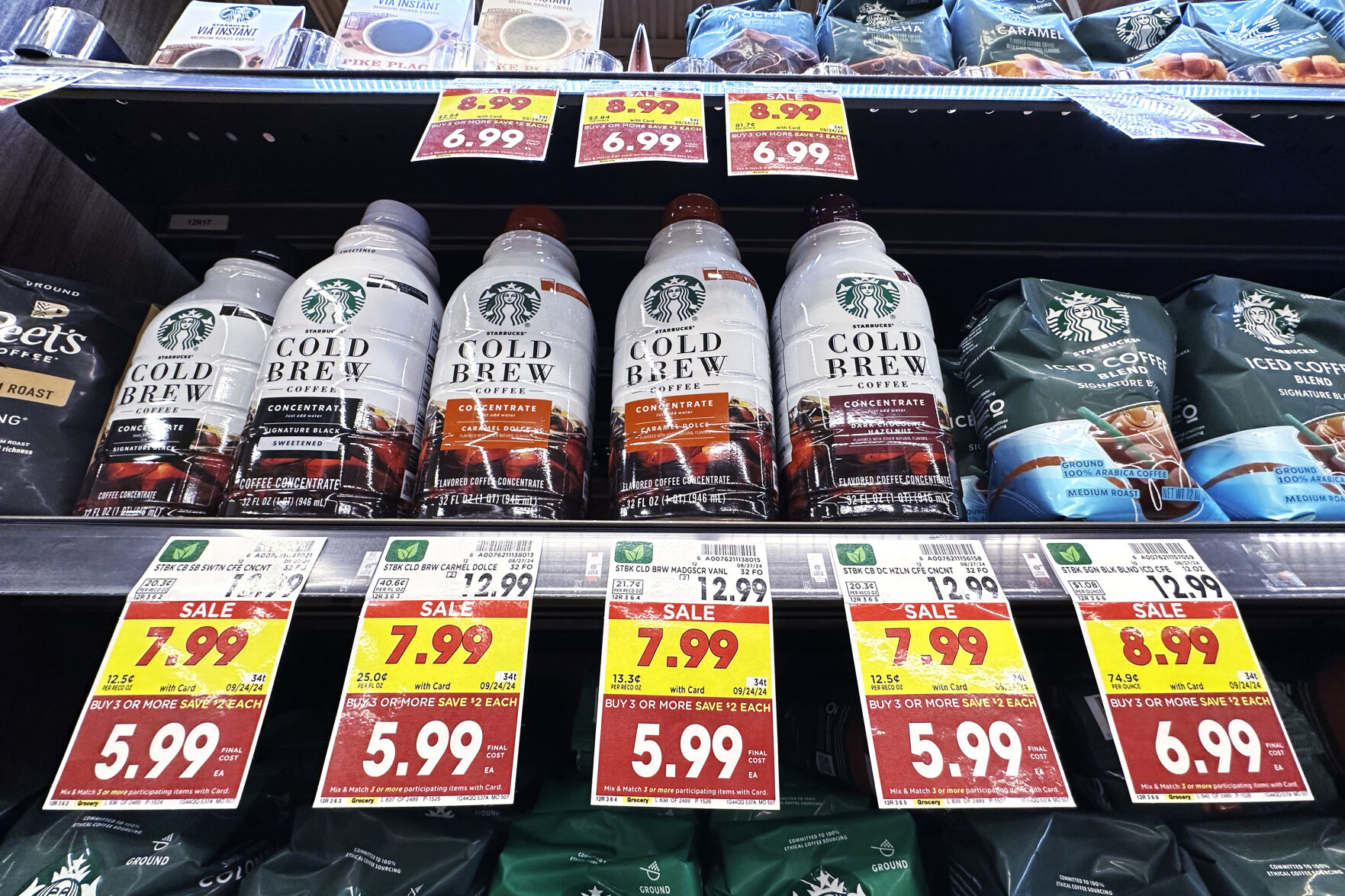 <p>FILE - Prices are displayed at a grocery store in Chicago on Sept. 19, 2024. (AP Photo/Nam Y. Huh, File)</p>   PHOTO CREDIT: Nam Y. Huh 