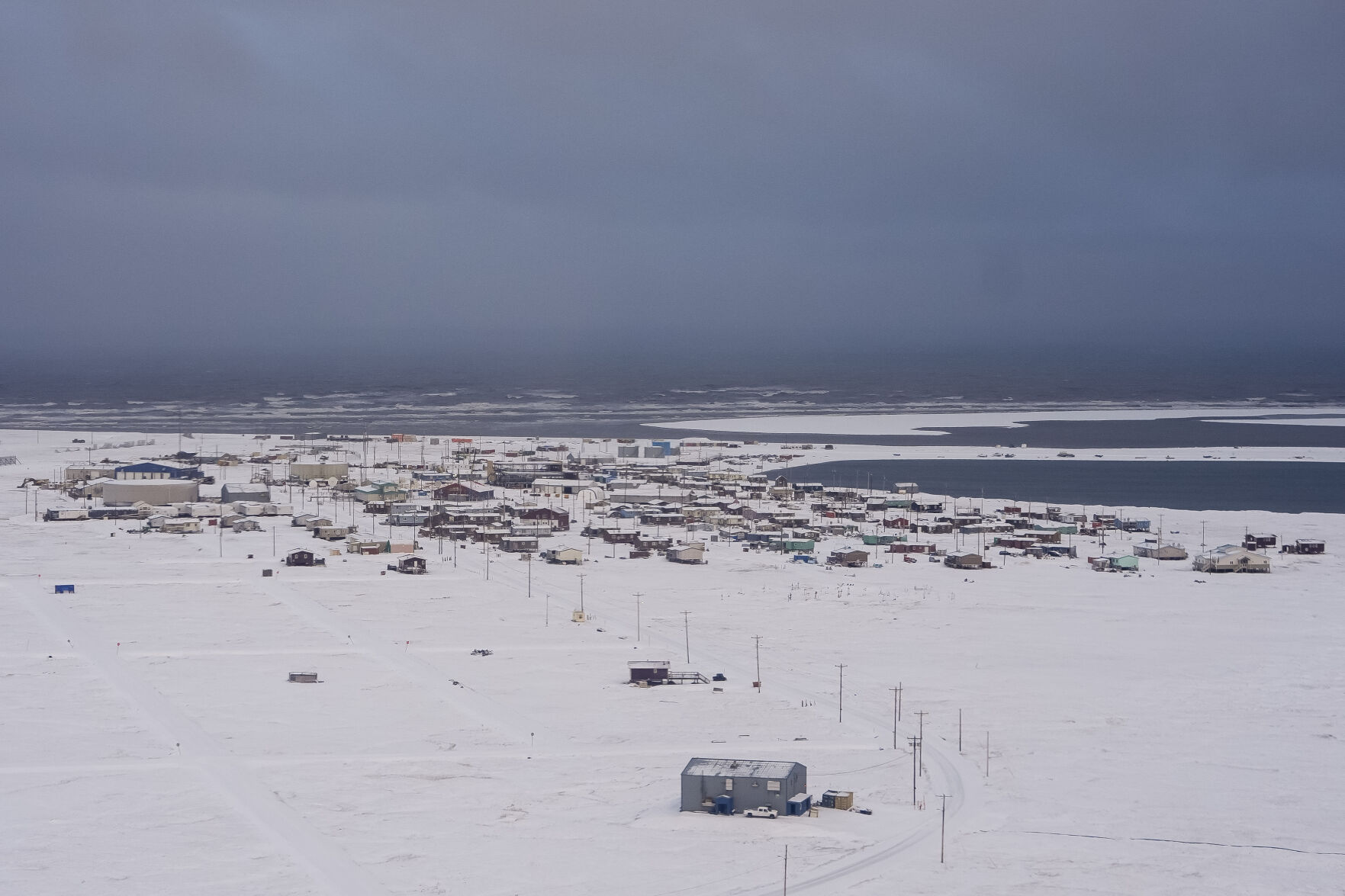 <p>The village of Kaktovik is seen at the edge of Barter Island in the Arctic National Wildlife Refuge, Monday, Oct. 14, 2024, in Kaktovik, Alaska. (AP Photo/Lindsey Wasson)</p>   PHOTO CREDIT: Lindsey Wasson - staff, ASSOCIATED PRESS