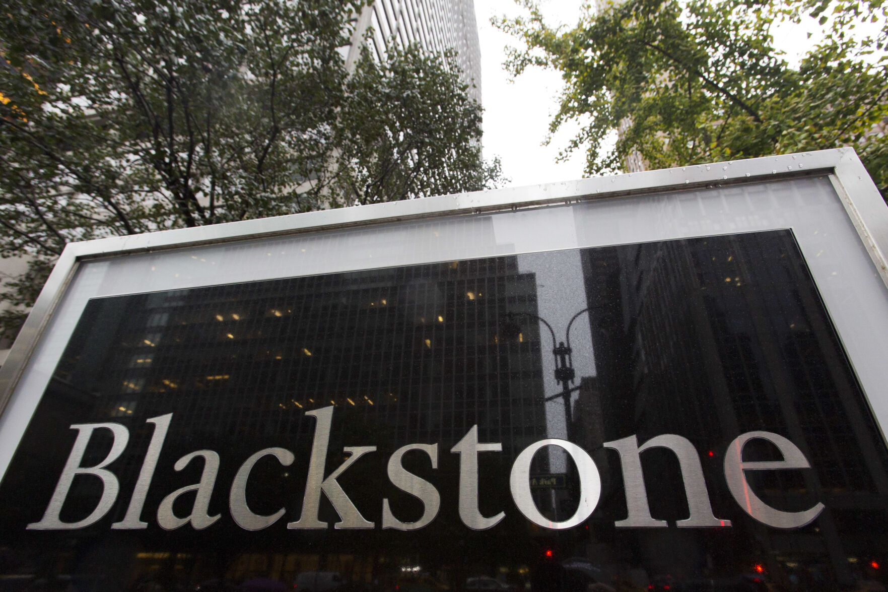 <p>FILE - A sign for The Blackstone Group L.P. investment firm stands in front of their offices, Oct. 15, 2018, in New York. (AP Photo/Mark Lennihan, File)</p>   PHOTO CREDIT: Mark Lennihan 