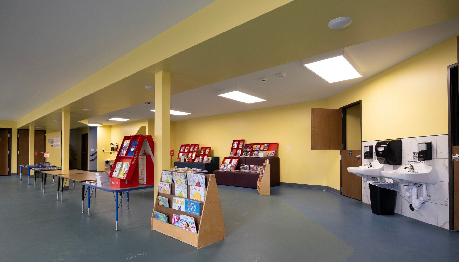 The new multipurpose room at Young-Uns Preschool and Childcare Center in Dubuque.    PHOTO CREDIT: Gassman