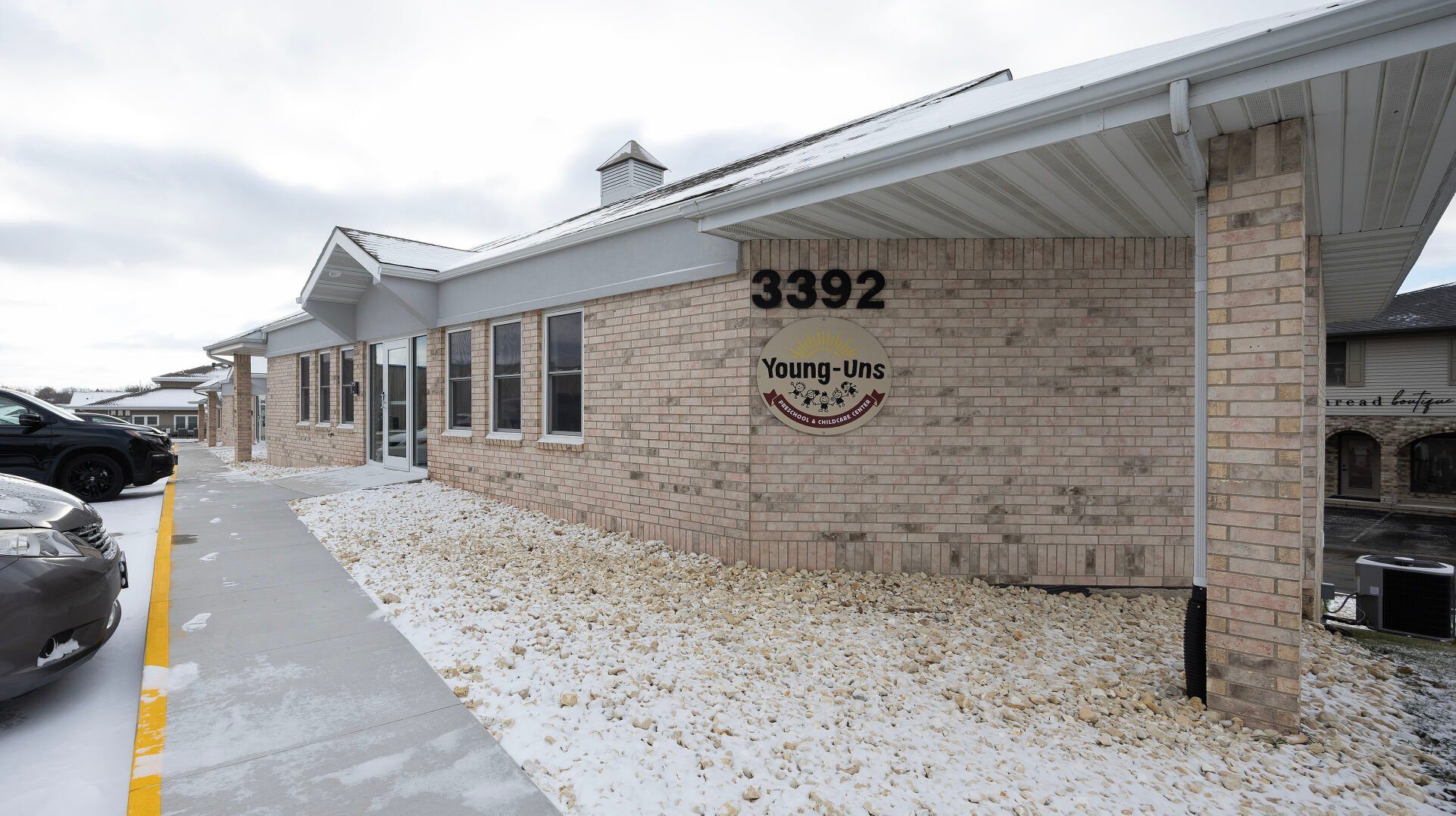 The exterior of the new addition at Young-Uns Preschool and Childcare Center in Dubuque.    PHOTO CREDIT: Gassman