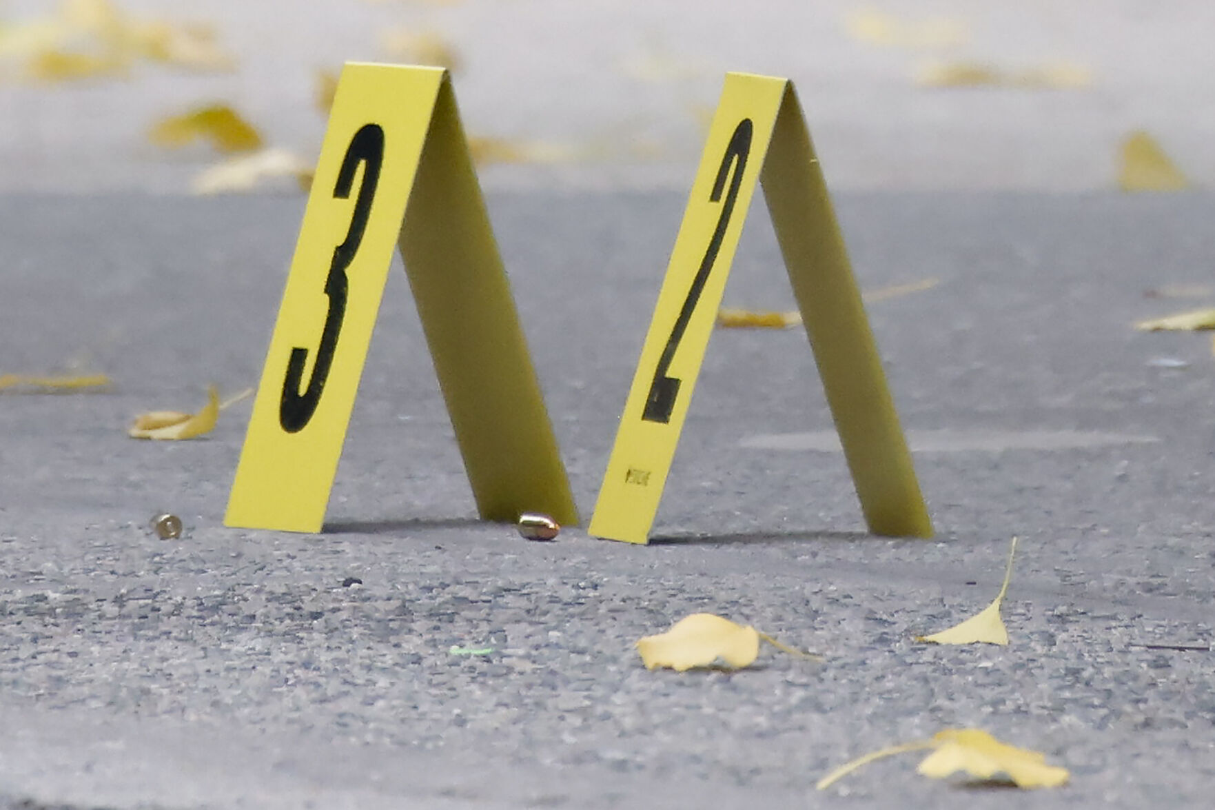 <p>Bullets lie on the sidewalk at the scene outside the Hilton Hotel in midtown Manhattan where Brian Thompson, the CEO of UnitedHealthcare, was fatally shot, Wednesday, Dec. 4, 2024, in New York. (AP Photo/Stefan Jeremiah)</p>   PHOTO CREDIT: Stefan Jeremiah - freelancer, ASSOCIATED PRESS