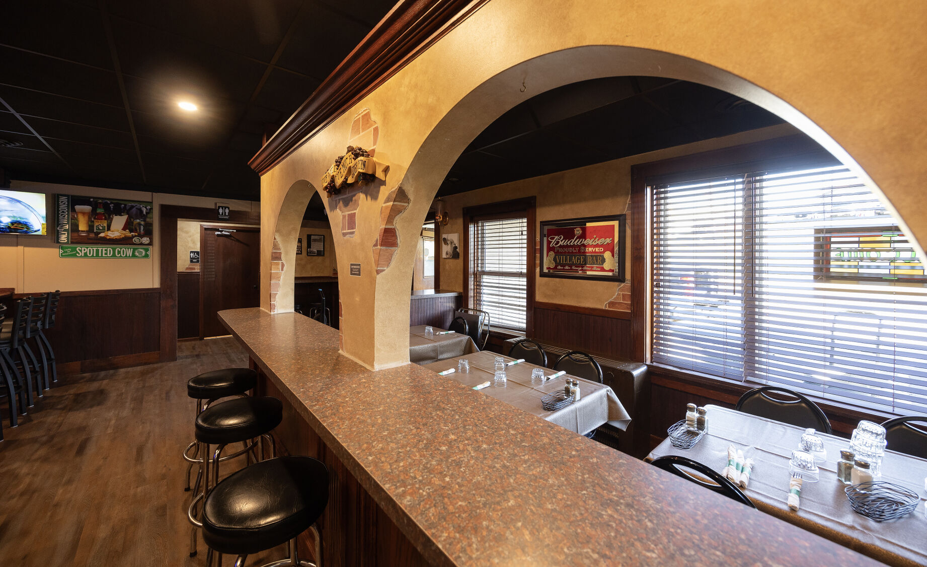 The interior of Village Bar Supper Club in Kieler, Wis.    PHOTO CREDIT: Stephen Gassman