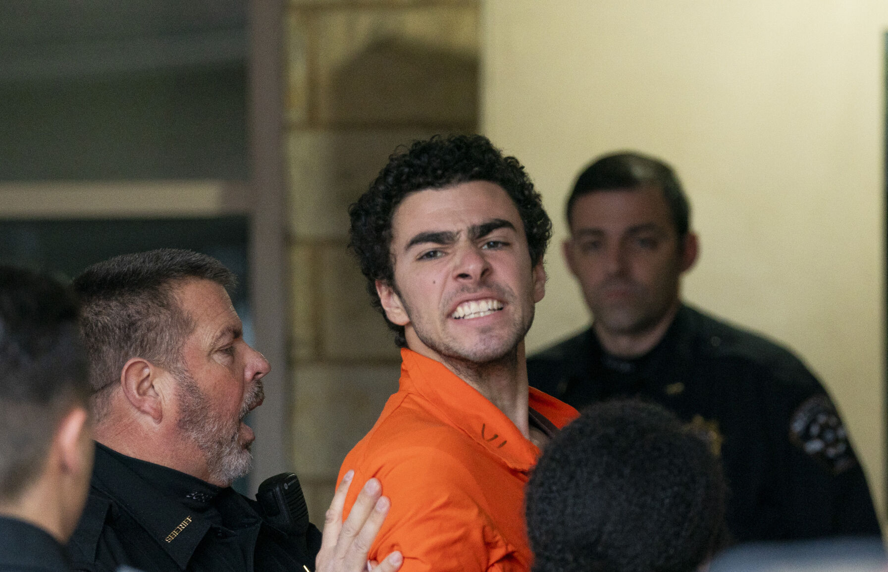 <p>Suspect Luigi Mangione is taken into the Blair County Courthouse on Tuesday, Dec. 10, 2024, in Hollidaysburg, Pa. (Benjamin B. Braun/Pittsburgh Post-Gazette via AP)</p>   PHOTO CREDIT: Benjamin B. Braun 