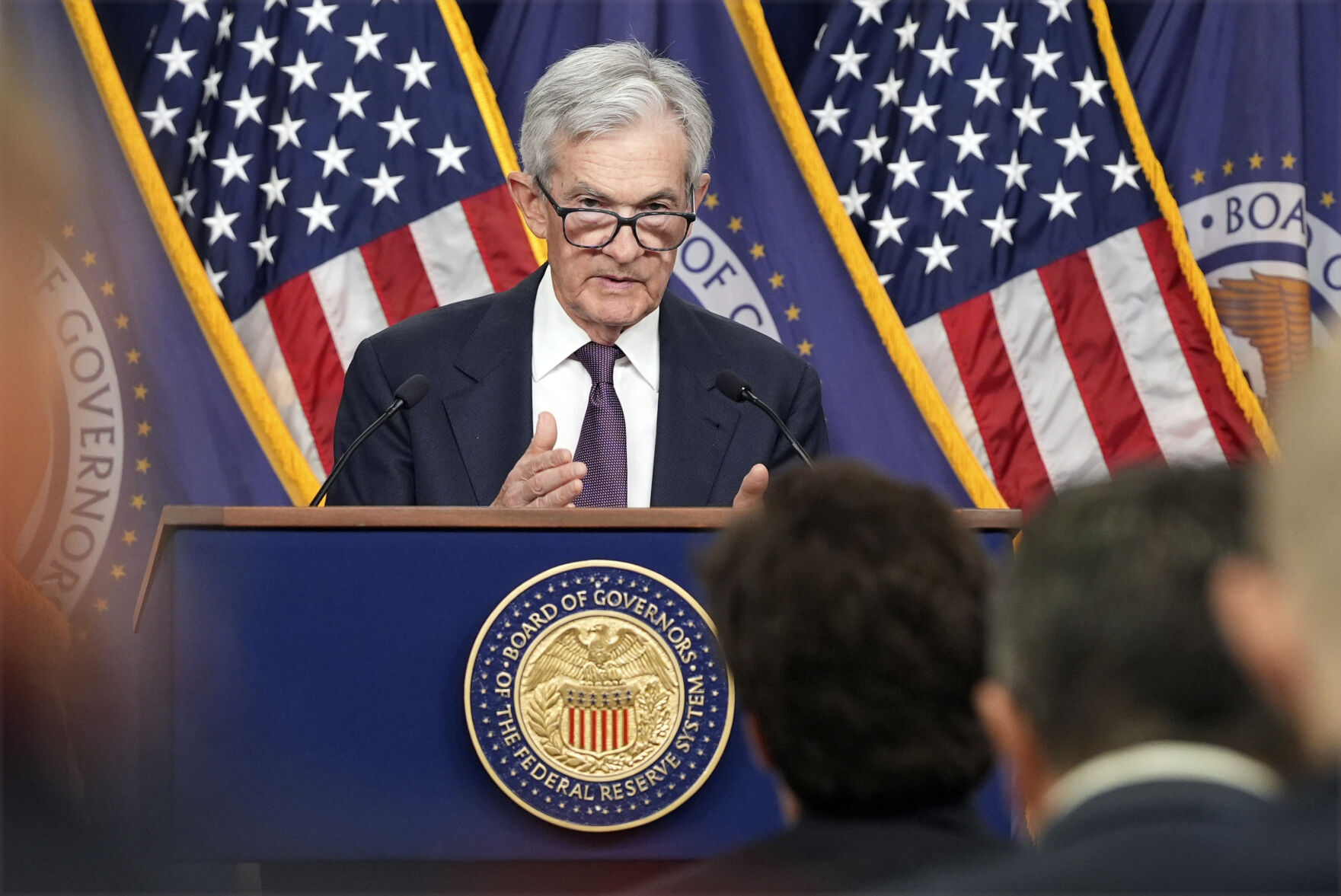 <p>FILE - Federal Reserve Board Chairman Jerome Powell speaks during a news conference at the Federal Reserve, Dec. 18, 2024, in Washington. (AP Photo/Jacquelyn Martin, File)</p>   PHOTO CREDIT: Jacquelyn Martin - staff, ASSOCIATED PRESS