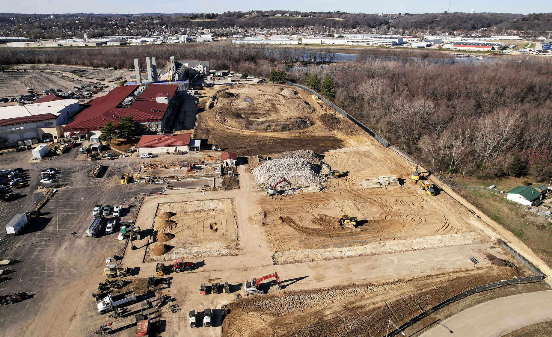 Construction continues at Q Casino + Resort in November.    PHOTO CREDIT: TH file