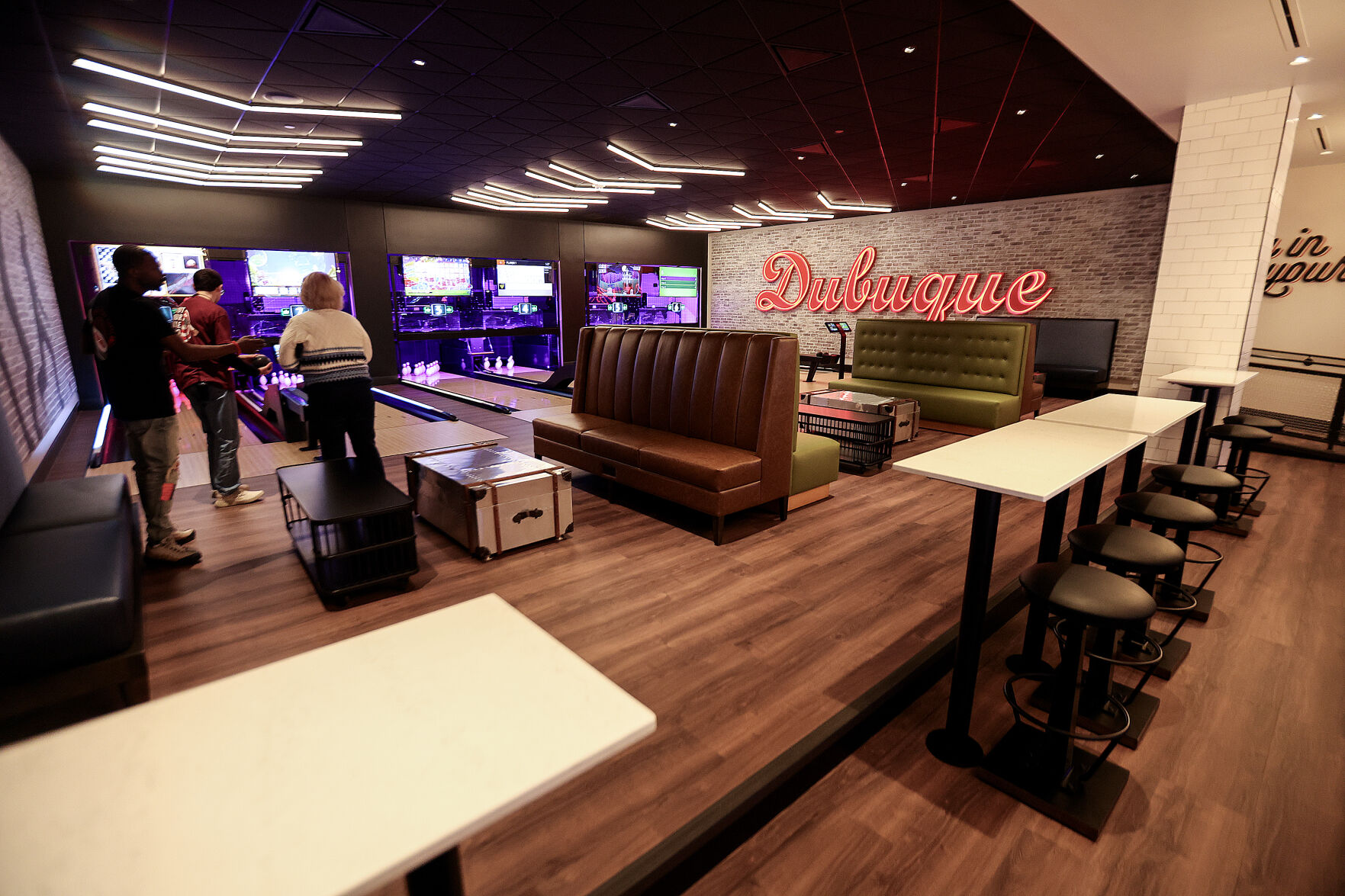 One of the many features at Island Social, located inside the Q Casino + Resort, is duckpin bowling.    PHOTO CREDIT: Dave Kettering
Telegraph Herald