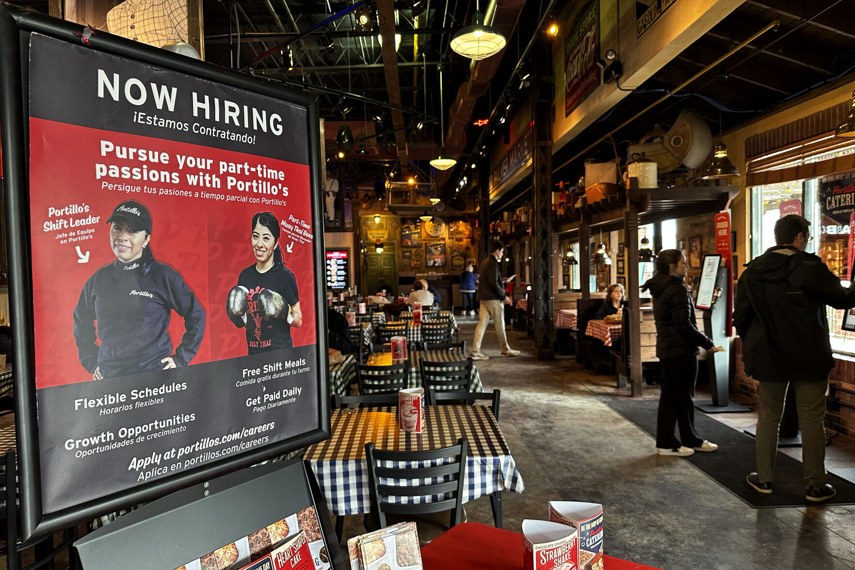 <p>A hiring sign is displayed at a restaurant in Skokie, Ill., Wednesday, Jan. 8, 2025. (AP Photo/Nam Y. Huh)</p>   PHOTO CREDIT: Nam Y. Huh - staff, ASSOCIATED PRESS