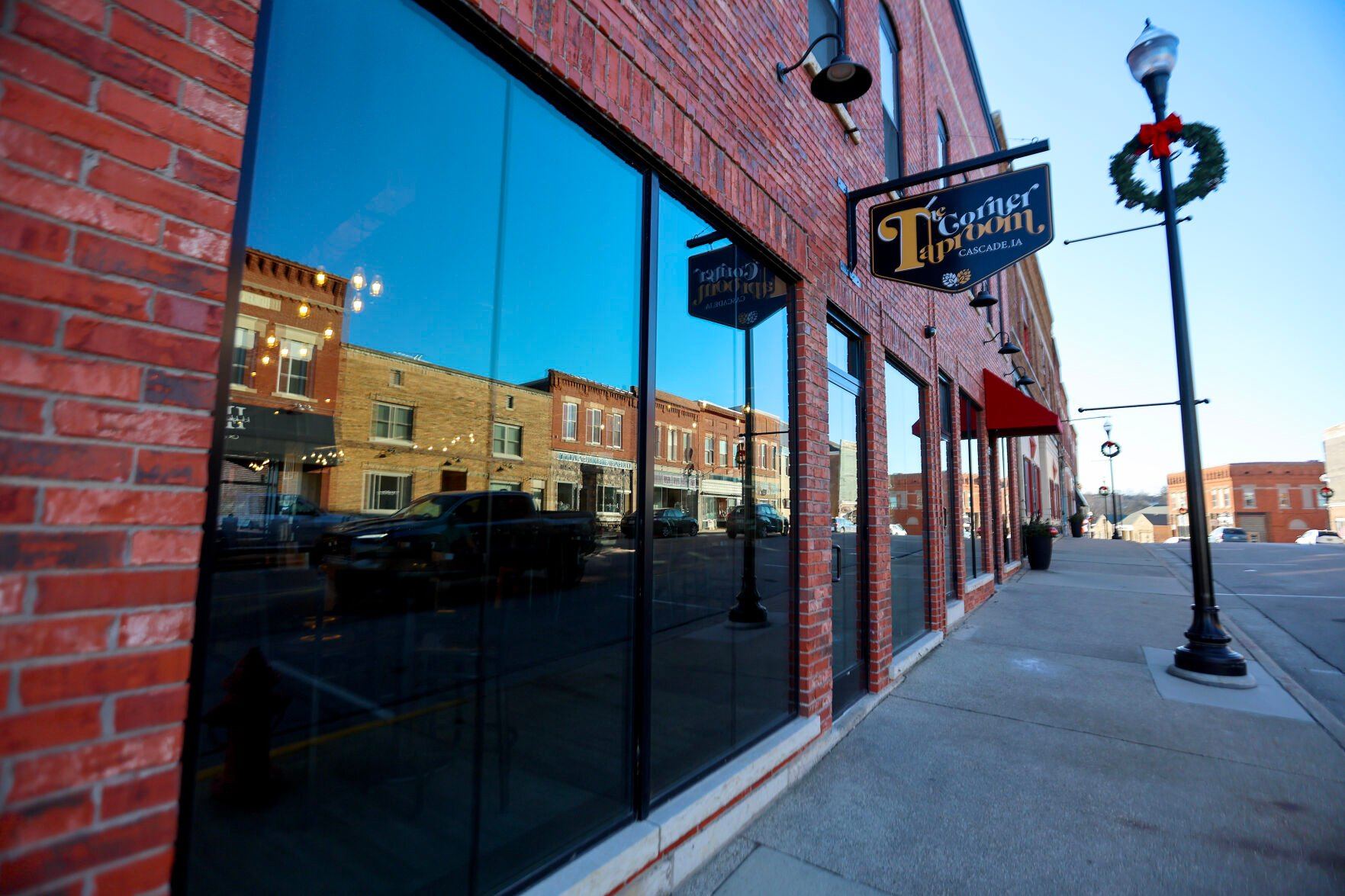 The Corner Taproom is located at 201 First Ave. W. in Cascade, Iowa.    PHOTO CREDIT: Dave Kettering